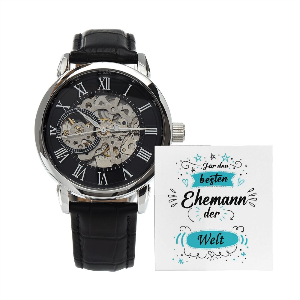 Bester Ehemann der Welt - Skelett Armbanduhr