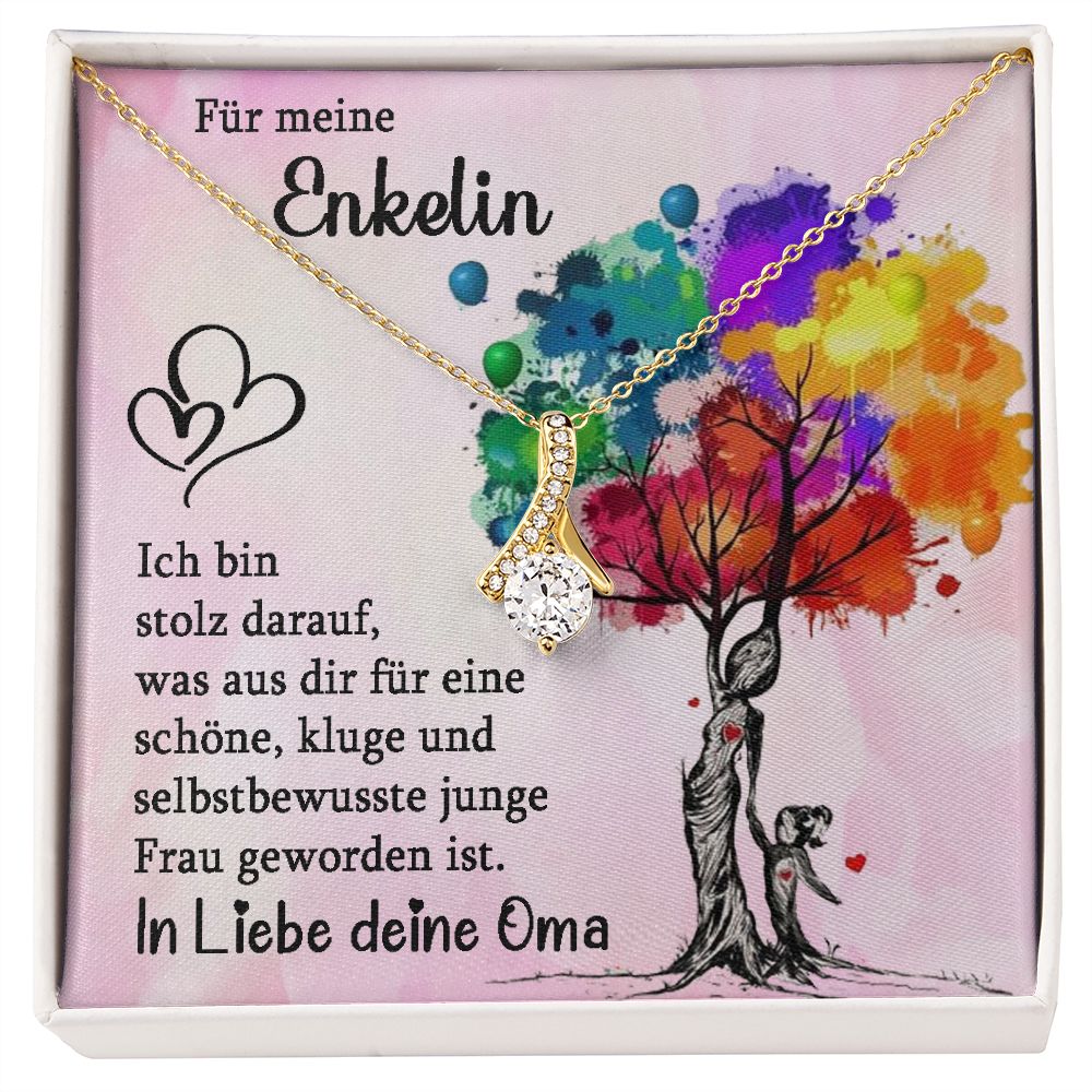 Ich bin stolz - Halskette - Schleifen Design