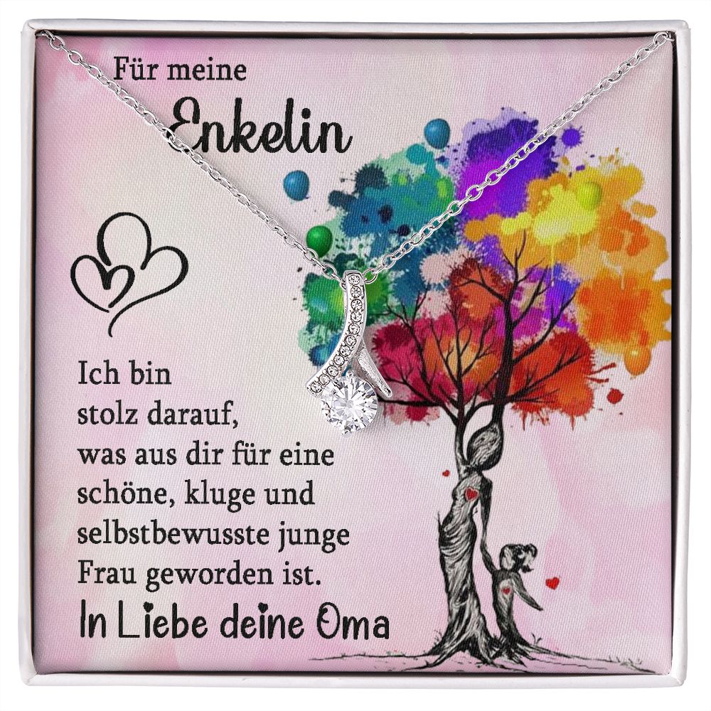 Ich bin stolz - Halskette - Schleifen Design