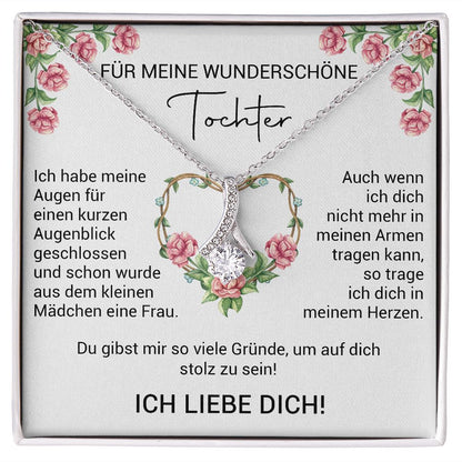 Für meine wunderschöne Tochter - Halskette - Schlaufen Design