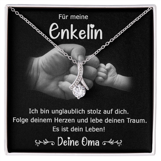 Folge deinem Herzen - Halskette - Schlaufen Design