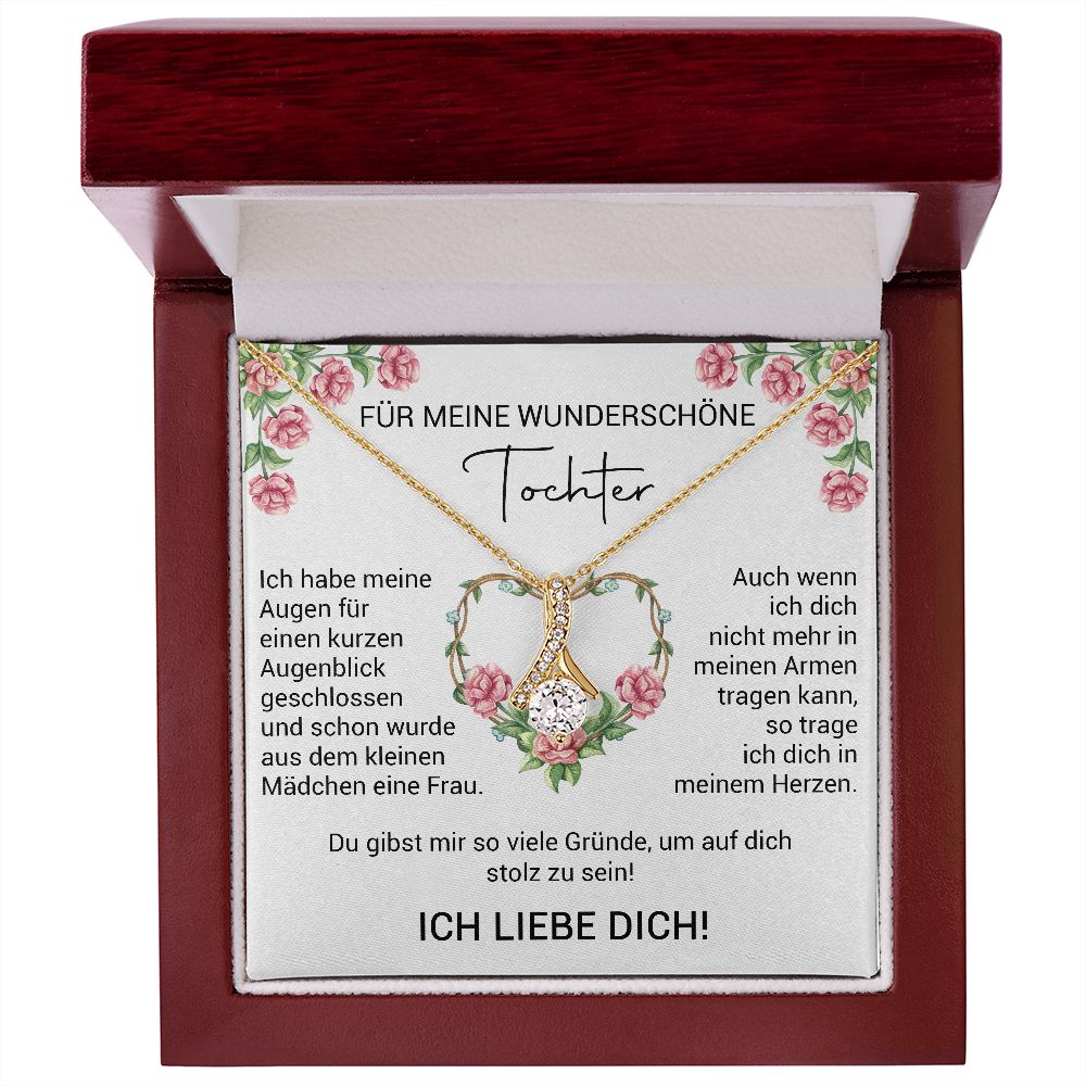 Für meine wunderschöne Tochter - Halskette - Schlaufen Design