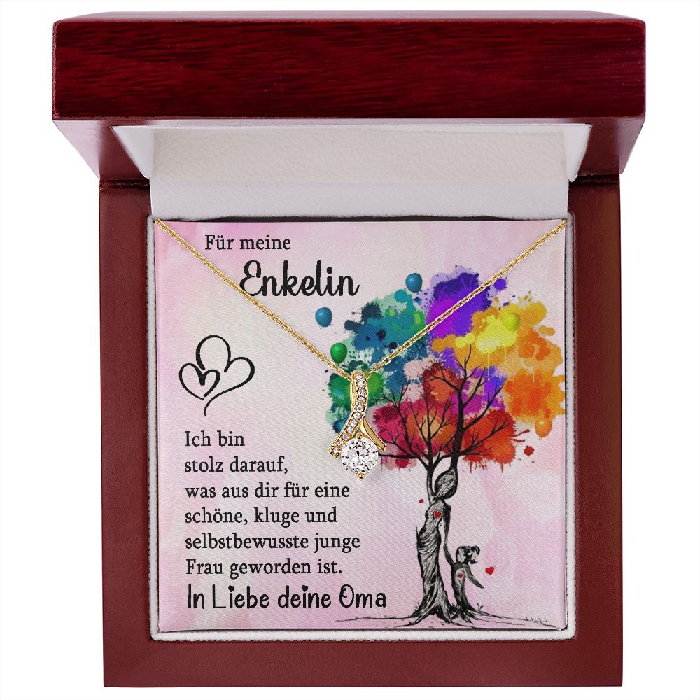 Ich bin stolz - Halskette - Schleifen Design