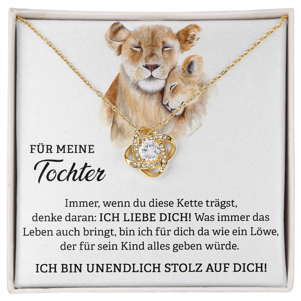 Wie ein Löwe - Halskette - Knoten Design