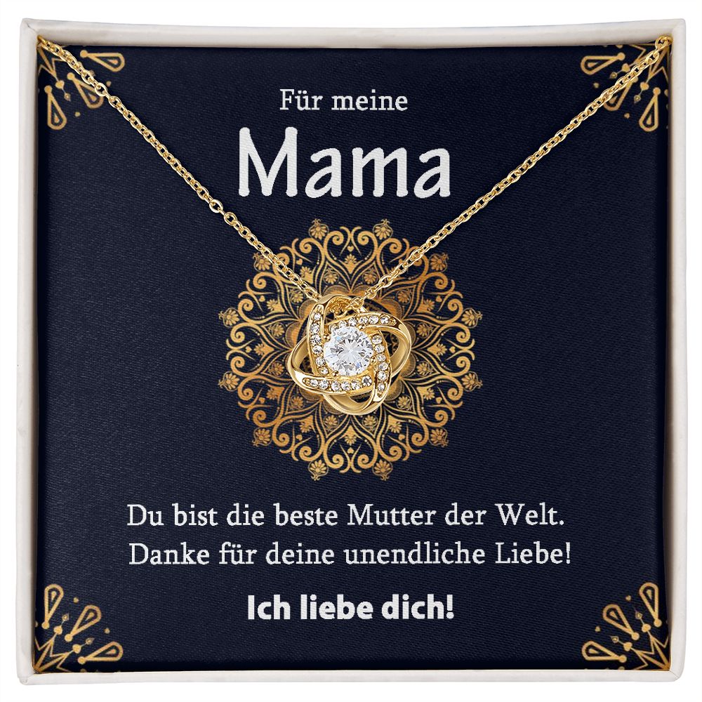Beste Mutter der Welt - Halskette - Knoten Design