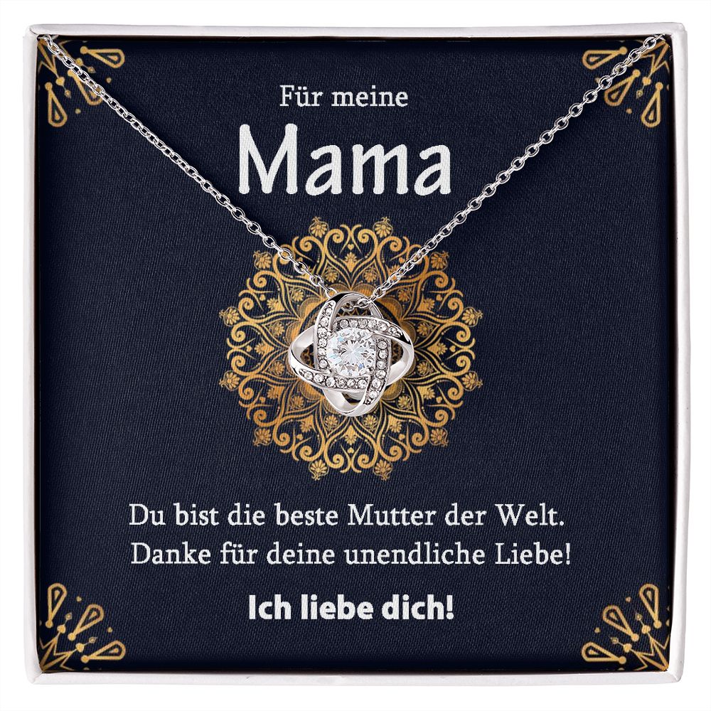 Beste Mutter der Welt - Halskette - Knoten Design
