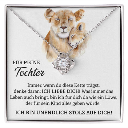 Wie ein Löwe - Halskette - Knoten Design