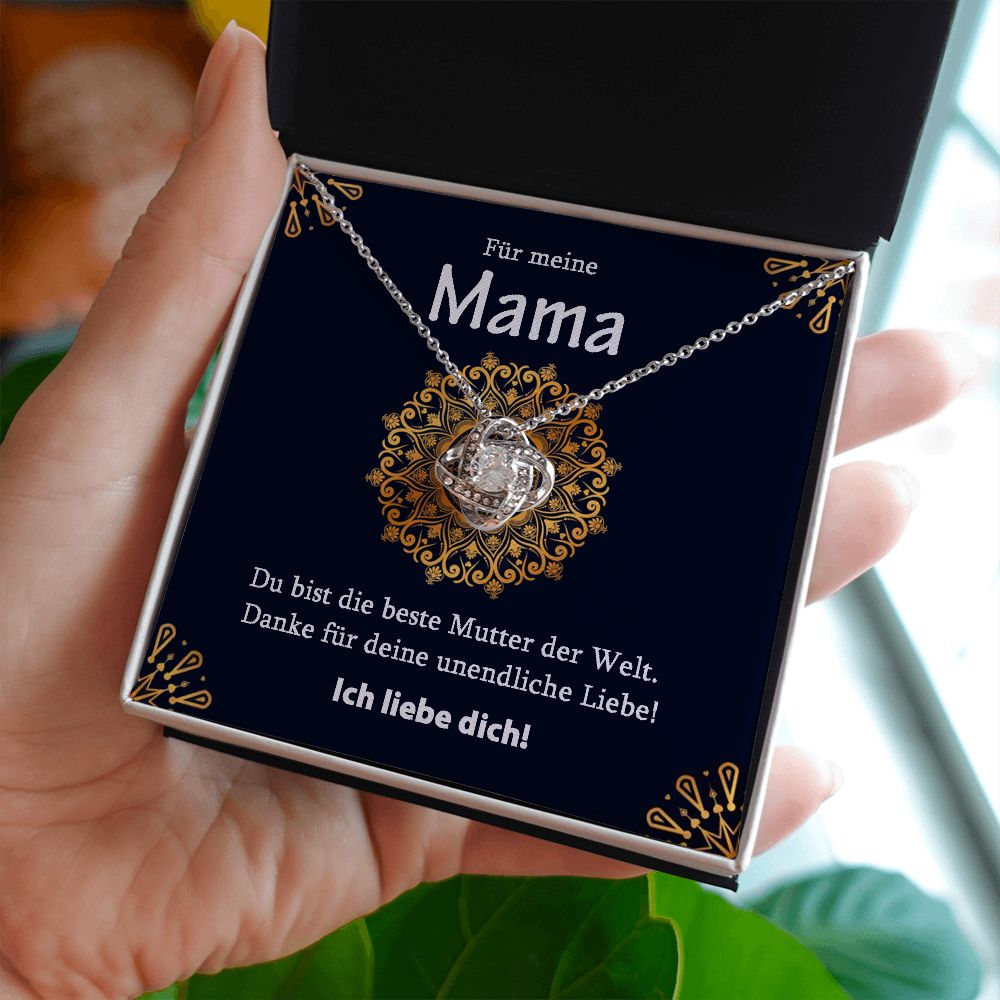 Beste Mutter der Welt - Halskette - Knoten Design