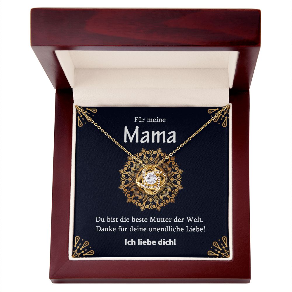 Beste Mutter der Welt - Halskette - Knoten Design