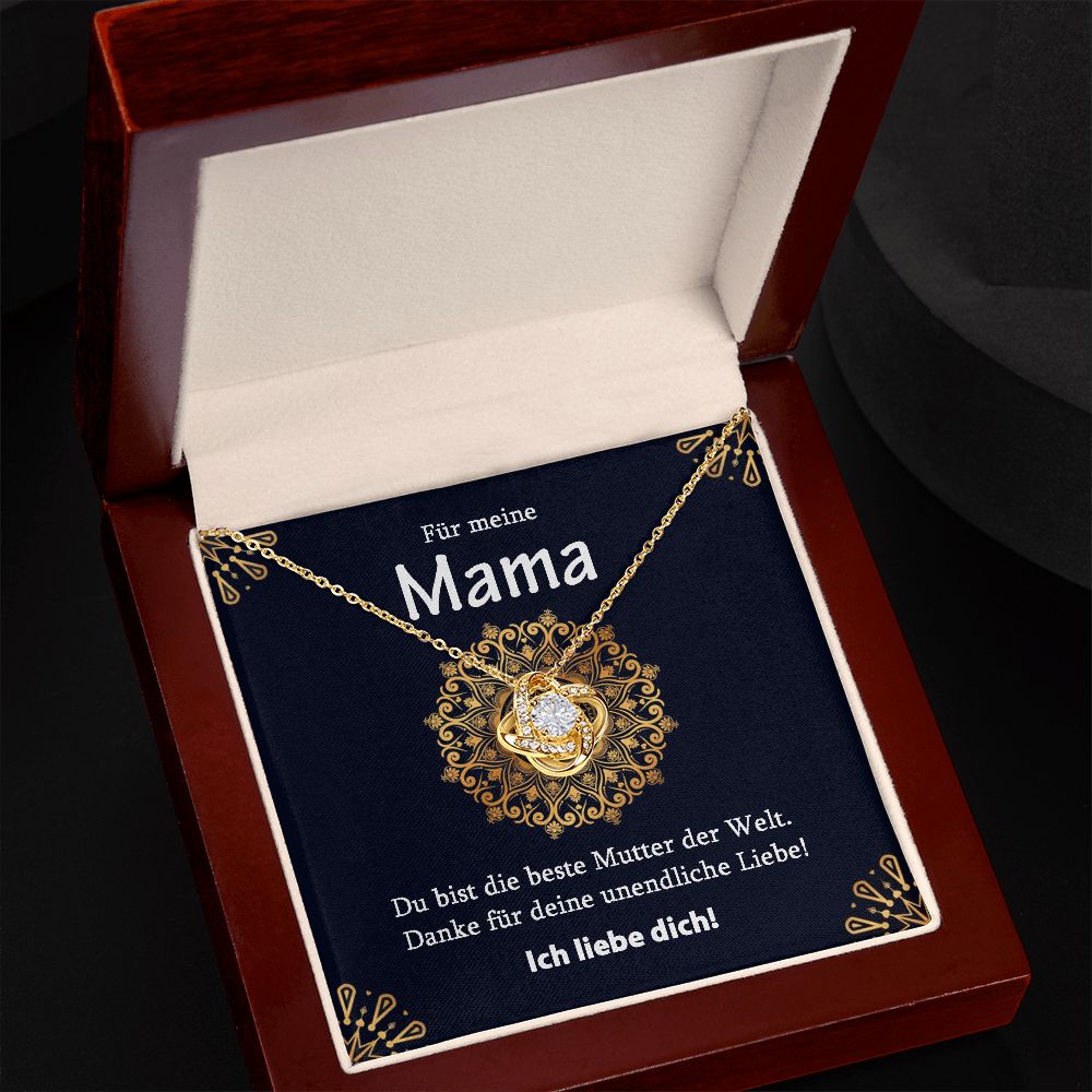 Beste Mutter der Welt - Halskette - Knoten Design
