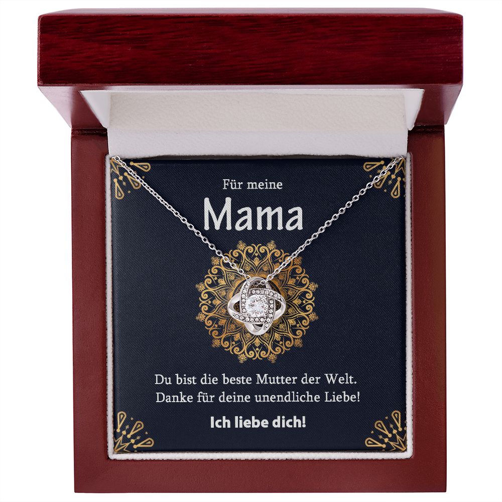 Beste Mutter der Welt - Halskette - Knoten Design