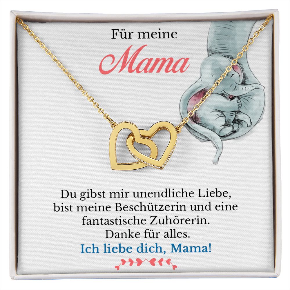 Du gibst mir unendliche Liebe - Halskette - Verbundene Herzen