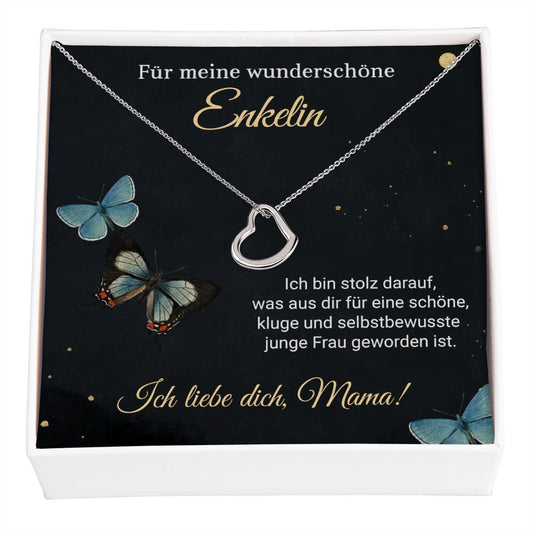Meine wunderschöne Enkelin - Halskette - Herz