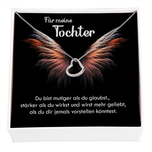 Du bist mutiger als du glaubst - Halskette - Herz